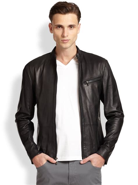 michael kors spring 2014 leather jacket|Michael Kors leather jacket men.